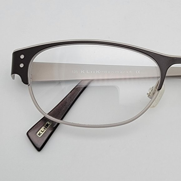 Kliik Denamrk K-462 936 Brown Grey Horn Rim Eyeglasses Frame 49-18-135 main image 9